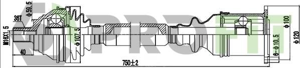 Profit 2730-1086 - Полуоска vvparts.bg