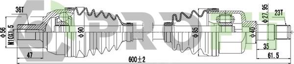 Profit 2730-3016 - Полуоска vvparts.bg