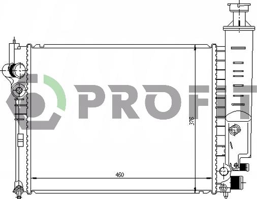 Profit PR 0540A3 - Радиатор, охлаждане на двигателя vvparts.bg