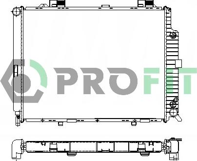 Profit PR 3564A1 - Радиатор, охлаждане на двигателя vvparts.bg