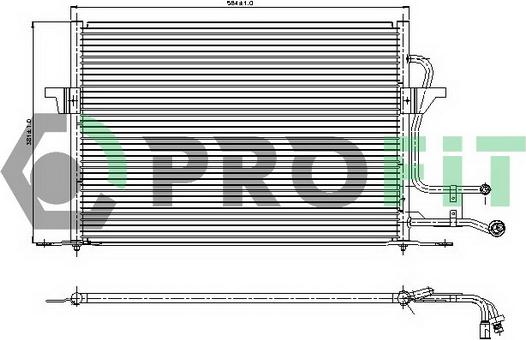 Profit PR 2532C1 - Кондензатор, климатизация vvparts.bg