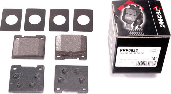 Protechnic PRP0633 - Комплект спирачно феродо, дискови спирачки vvparts.bg