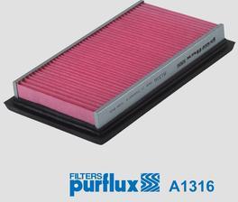 Purflux A1316 - Въздушен филтър vvparts.bg