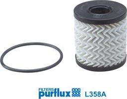 Purflux L358A - Маслен филтър vvparts.bg