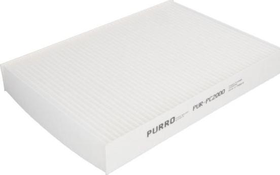 PURRO PUR-PC2000 - Филтър купе (поленов филтър) vvparts.bg