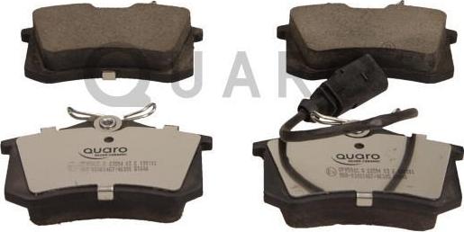 QUARO QP9596C - Комплект спирачно феродо, дискови спирачки vvparts.bg