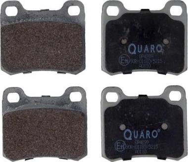 QUARO QP4299 - Комплект спирачно феродо, дискови спирачки vvparts.bg