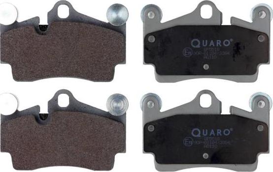 QUARO QP5518 - Комплект спирачно феродо, дискови спирачки vvparts.bg