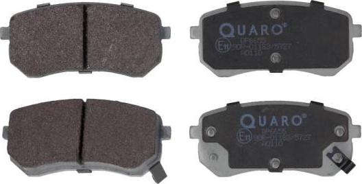 QUARO QP6655 - Комплект спирачно феродо, дискови спирачки vvparts.bg