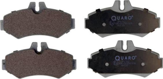 QUARO QP6762 - Комплект спирачно феродо, дискови спирачки vvparts.bg