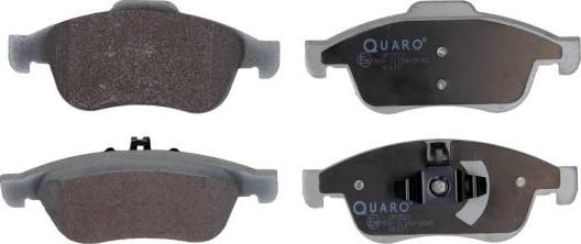 QUARO QP0827 - Комплект спирачно феродо, дискови спирачки vvparts.bg