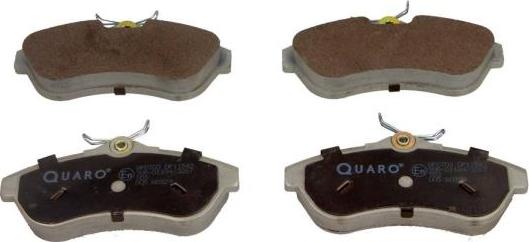QUARO QP0703 - Комплект спирачно феродо, дискови спирачки vvparts.bg