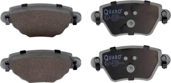 QUARO QP1666 - Комплект спирачно феродо, дискови спирачки vvparts.bg