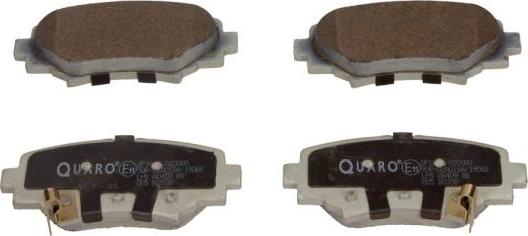 QUARO QP1609 - Комплект спирачно феродо, дискови спирачки vvparts.bg