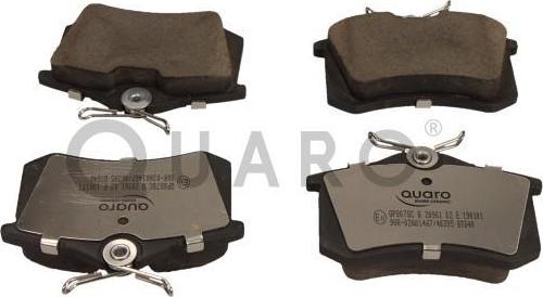 QUARO QP8078C - Комплект спирачно феродо, дискови спирачки vvparts.bg