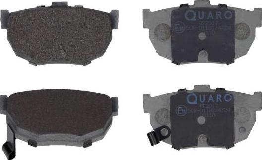 QUARO QP2917 - Комплект спирачно феродо, дискови спирачки vvparts.bg