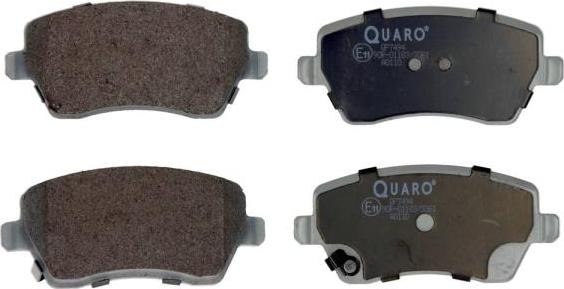QUARO QP7494 - Комплект спирачно феродо, дискови спирачки vvparts.bg