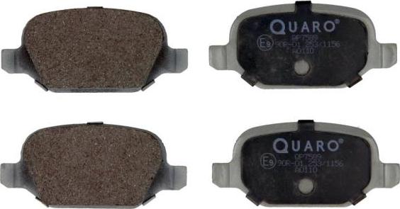 QUARO QP7589 - Комплект спирачно феродо, дискови спирачки vvparts.bg