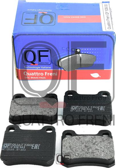 Quattro Freni QF53900 - Комплект спирачно феродо, дискови спирачки vvparts.bg
