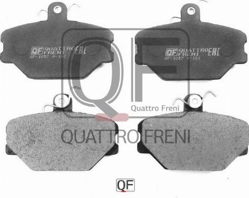 Quattro Freni QF53700 - Комплект спирачно феродо, дискови спирачки vvparts.bg