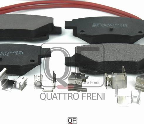 Quattro Freni QF64750 - Комплект спирачно феродо, дискови спирачки vvparts.bg