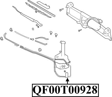 Quattro Freni QF00N00033 - Водна помпа за миещо устр., почистване на стъклата vvparts.bg