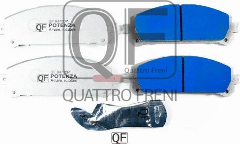 Quattro Freni QF84700P - Комплект спирачно феродо, дискови спирачки vvparts.bg