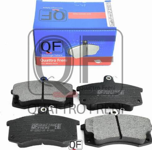Quattro Freni QF22100175 - Комплект спирачно феродо, дискови спирачки vvparts.bg