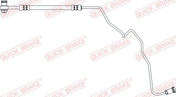 QUICK BRAKE 96.019X - Спирачен маркуч vvparts.bg