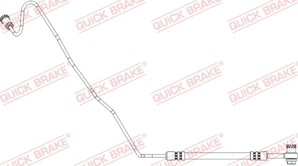 QUICK BRAKE 96.020X - Спирачен маркуч vvparts.bg