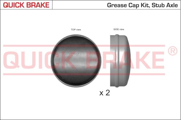 QUICK BRAKE 9825K - Капачка, лагер на колелото vvparts.bg