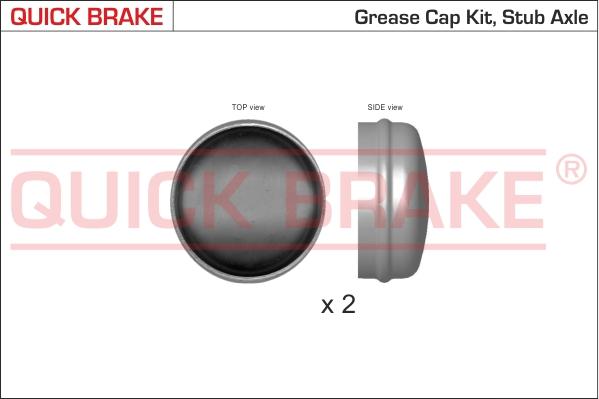 QUICK BRAKE 9821K - Капачка, лагер на колелото vvparts.bg