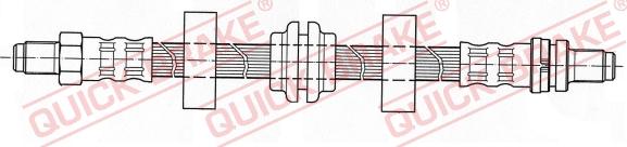 QUICK BRAKE 42.913 - Спирачен маркуч vvparts.bg