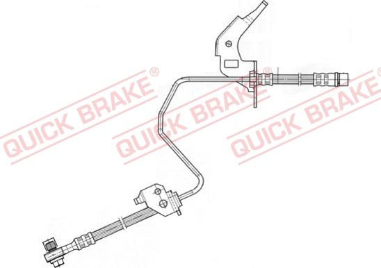 QUICK BRAKE 59.960X - Спирачен маркуч vvparts.bg