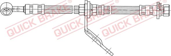 QUICK BRAKE 59.923 - Спирачен маркуч vvparts.bg