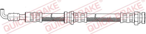 QUICK BRAKE 50.970 - Спирачен маркуч vvparts.bg