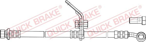 QUICK BRAKE 50.844X - Спирачен маркуч vvparts.bg