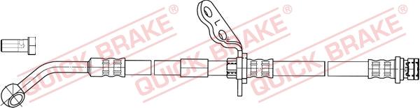 QUICK BRAKE 50.842X - Спирачен маркуч vvparts.bg