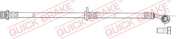 QUICK BRAKE 50.837X - Спирачен маркуч vvparts.bg