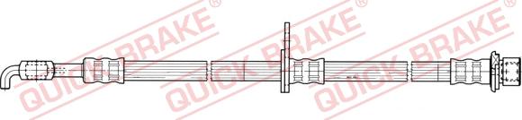 QUICK BRAKE 50.829 - Спирачен маркуч vvparts.bg