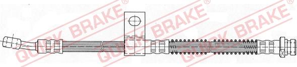 QUICK BRAKE 58.963 - Спирачен маркуч vvparts.bg