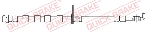 QUICK BRAKE 58.878 - Спирачен маркуч vvparts.bg