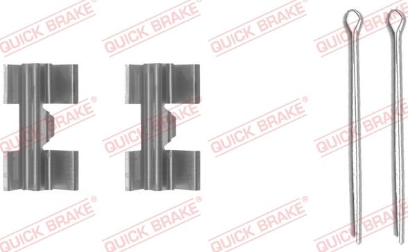 QUICK BRAKE 109-0969-1 - Комплект принадлежности, дискови накладки vvparts.bg