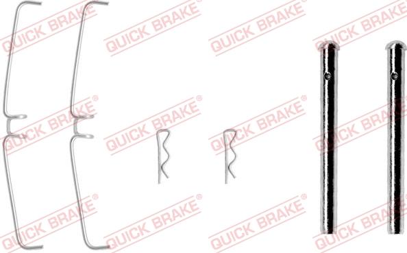 QUICK BRAKE 109-0907-1 - Комплект принадлежности, дискови накладки vvparts.bg