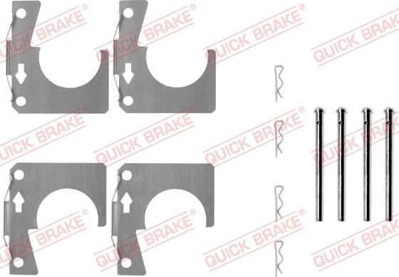 QUICK BRAKE 109-0914 - Комплект принадлежности, дискови накладки vvparts.bg