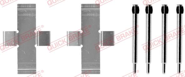 QUICK BRAKE 109-0913 - Комплект принадлежности, дискови накладки vvparts.bg