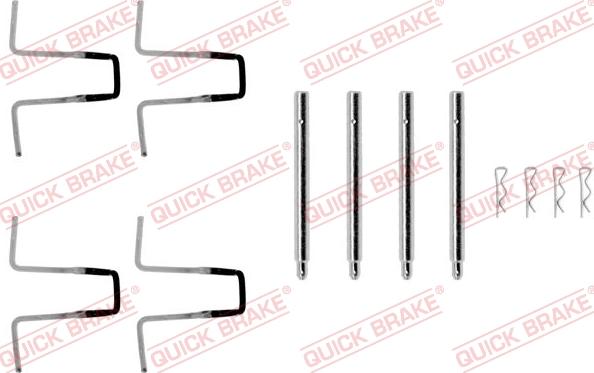 QUICK BRAKE 1090977 - Комплект принадлежности, дискови накладки vvparts.bg