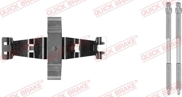 QUICK BRAKE 109-0042-1 - Комплект принадлежности, дискови накладки vvparts.bg