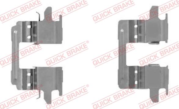 QUICK BRAKE 109-0005R-1 - Комплект принадлежности, дискови накладки vvparts.bg