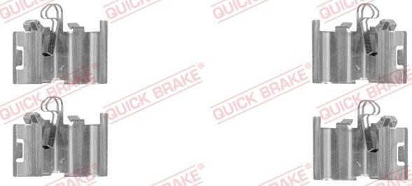 QUICK BRAKE 109-0015R-1 - Комплект принадлежности, дискови накладки vvparts.bg